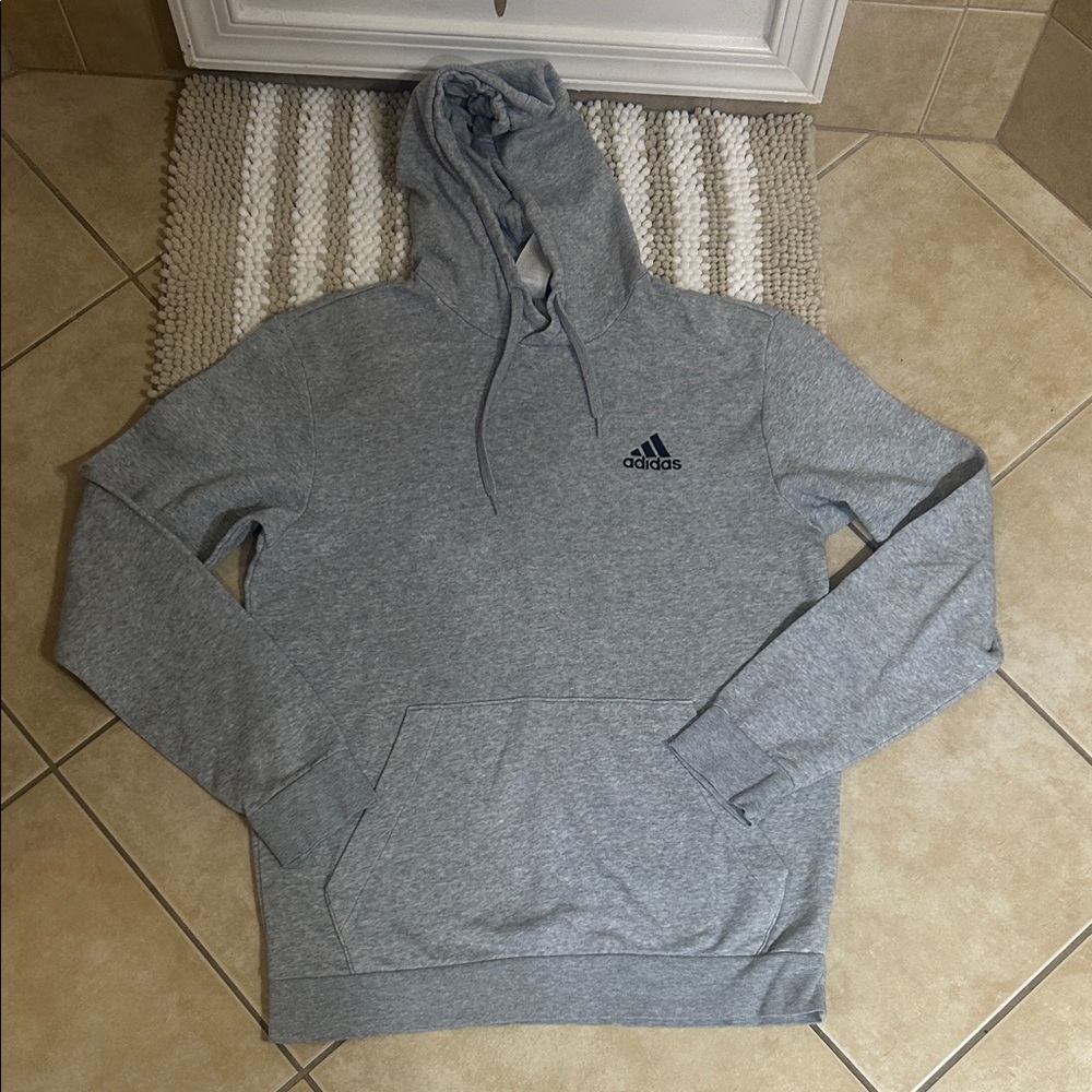 Adidas Heather Gray Men's Hoodie